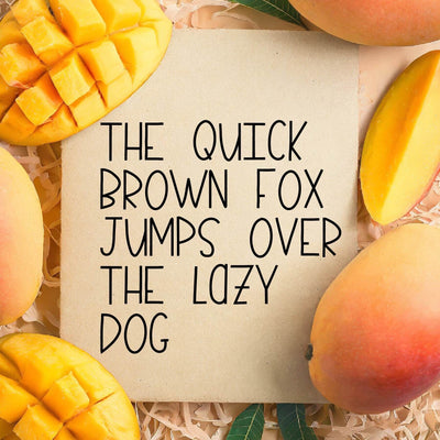 Mangoes Decorative Font OTF, Fonts for Crafting, Handwritten Font Font Crafting With Brenna 