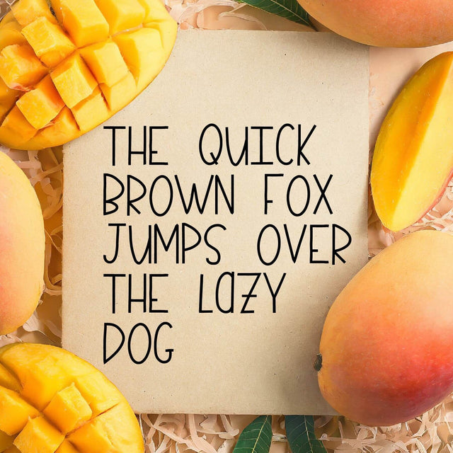 Mangoes Decorative Font OTF, Fonts for Crafting, Handwritten Font Font Crafting With Brenna 