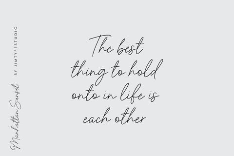 Manhattan Sunset Font Font Jimtype Studio 