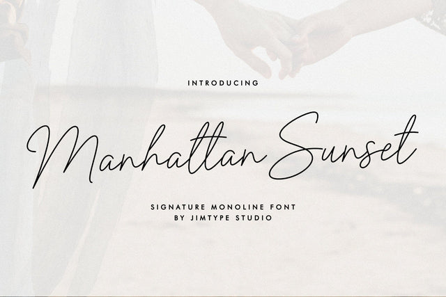 Manhattan Sunset Font Font Jimtype Studio 