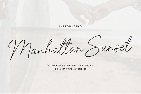 Manhattan Sunset Font Font Jimtype Studio 