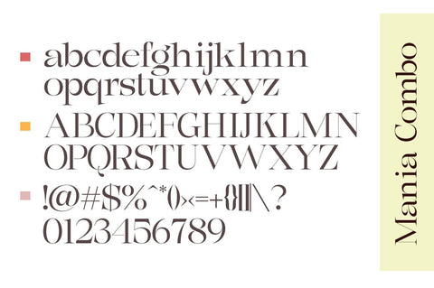 Mania Combo Font gatype 