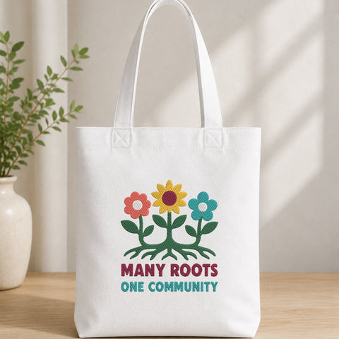Many Roots One Community Embroidery Design – Floral Unity Diversity Inclusion Machine Embroidery File Embroidery/Applique DESIGNS PatternFeed8 