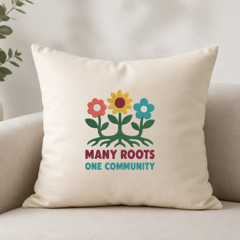 Many Roots One Community Embroidery Design – Floral Unity Diversity Inclusion Machine Embroidery File Embroidery/Applique DESIGNS PatternFeed8 