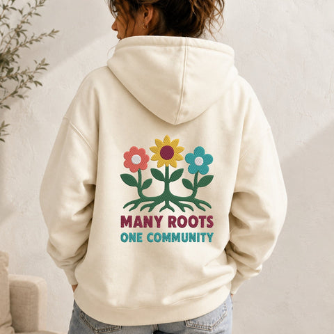 Many Roots One Community Embroidery Design – Floral Unity Diversity Inclusion Machine Embroidery File Embroidery/Applique DESIGNS PatternFeed8 