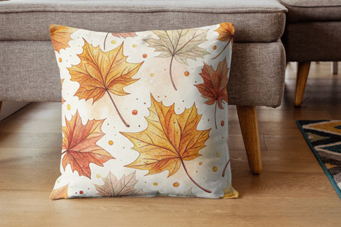 Maple Leaf Digital Paper Pack, Seamless Watercolor Pattern Bundle, Printable Scrapbook Paper, Autumn Botanical Design Collection Digital Pattern FloridPrintables 