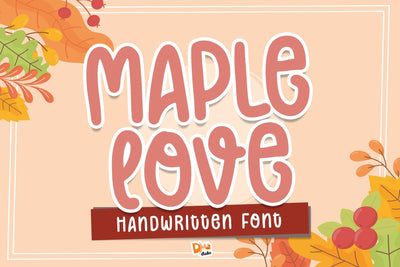 Maple Love Font Font Dm Letter Studio 