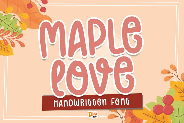 Maple Love Font Font Dm Letter Studio 