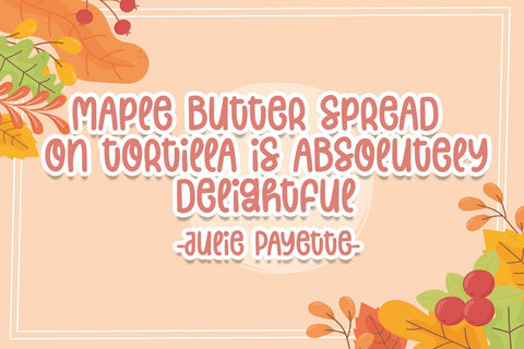 Maple Love Font Font Dm Letter Studio 