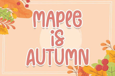 Maple Love Font Font Dm Letter Studio 