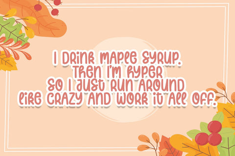 Maple Love Font Font Dm Letter Studio 