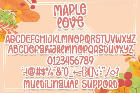 Maple Love Font Font Dm Letter Studio 