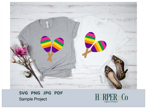 Maracas SVG PNG Cut EPS File SVG HarperNCo 