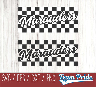 Marauders Retro Team Design SVG Digital Download Printable - SVG, EPS, DXF, PNG SVG Team Pride SVG 