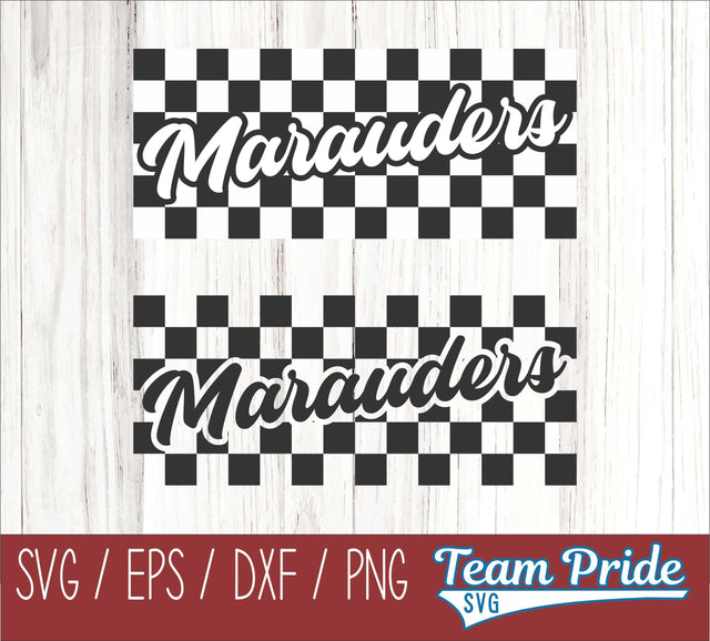 Marauders Retro Team Design SVG Digital Download Printable - SVG, EPS, DXF, PNG SVG Team Pride SVG 