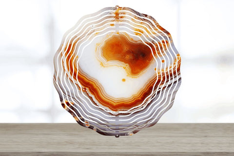Marble Agate Wind Spinner Sublimation Regulrcrative 
