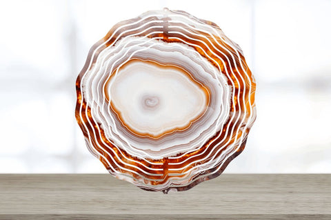 Marble Agate Wind Spinner Sublimation Regulrcrative 