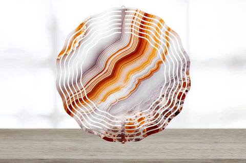 Marble Agate Wind Spinner Sublimation Regulrcrative 