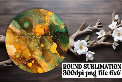 Marble Beauty Sublimation Keychain & Car Coaster Selection Sublimation afrosvg 