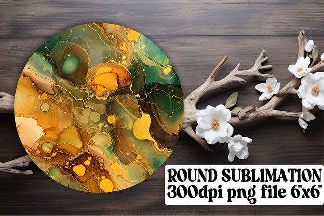 Marble Beauty Sublimation Keychain & Car Coaster Selection Sublimation afrosvg 