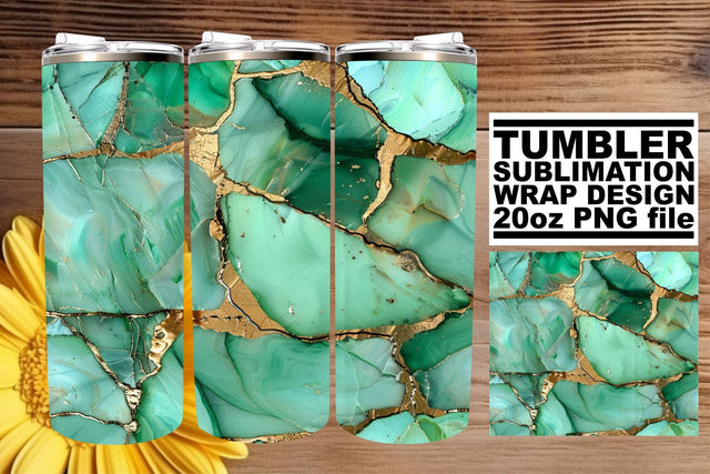 Marble Chic Tumbler Wrap - Sublimation 20oz Sublimation afrosvg 