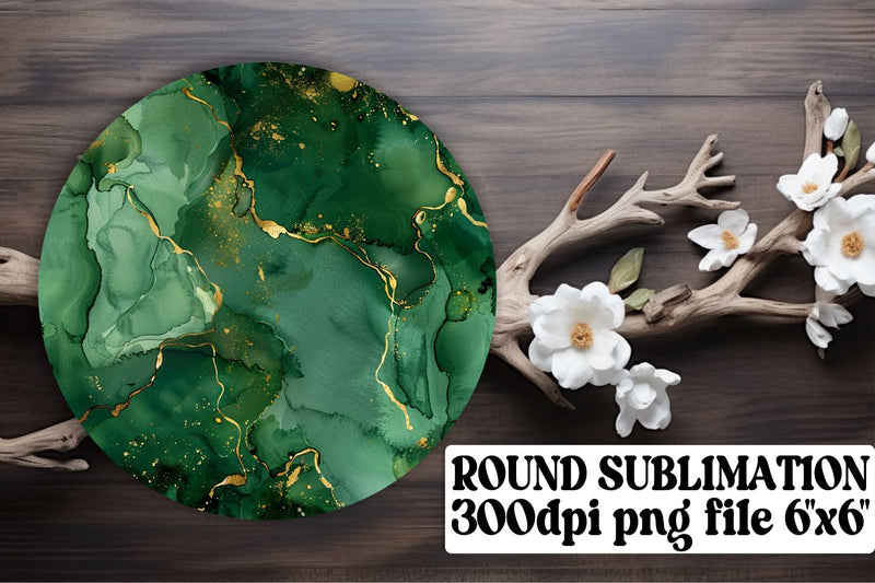 Marble Delight Sublimation Circle Ornaments & Keychain Collection Sublimation afrosvg 