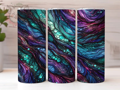 Marble Glitter Ink Tumbler, Alcohol Ink Art, Glitter Tumbler, Marble Pattern, Elegant Wrap, 20oz Tumbler, Sublimation Design Sublimation Lara' s Designs 