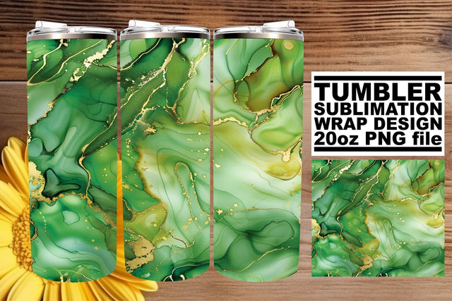 Marble Harmony Tumbler Wrap - Sublimation 20oz Sublimation afrosvg 