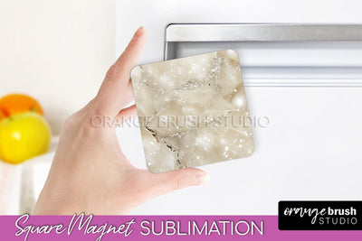 Marble Magnet Sublimation - Add Your Text Magnet Background Sublimation OrangeBrushStudio 