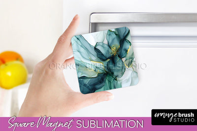 Marble Magnet Sublimation - Add Your Text Magnet Background Sublimation OrangeBrushStudio 
