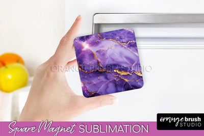 Marble Magnet Sublimation - Add Your Text Magnet Background Sublimation OrangeBrushStudio 