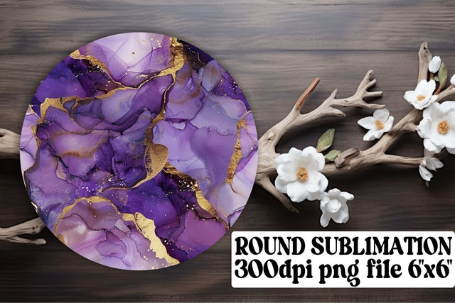 Marble Marvel Sublimation Keychain & Car Coaster Assortment Sublimation afrosvg 