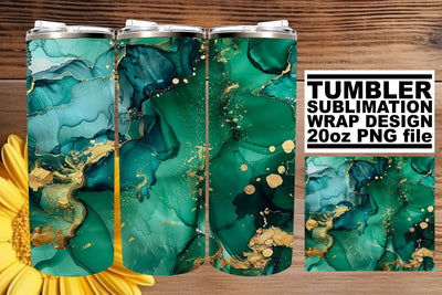 Marble Mirage Tumbler Wrap - Sublimation 20oz Sublimation afrosvg 