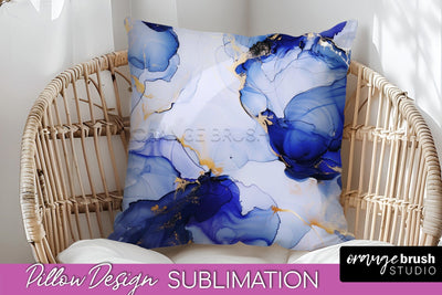 Marble Pillow Cover - Marble Texture Pillow Sublimation Sublimation OrangeBrushStudio 