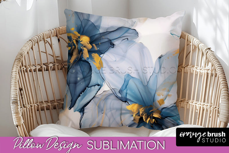 Marble Pillow Cover - Marble Texture Pillow Sublimation Sublimation OrangeBrushStudio 