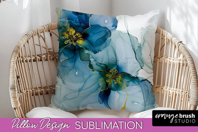 Marble Pillow Cover - Marble Texture Pillow Sublimation Sublimation OrangeBrushStudio 