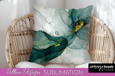 Marble Pillow Cover - Marble Texture Pillow Sublimation Sublimation OrangeBrushStudio 