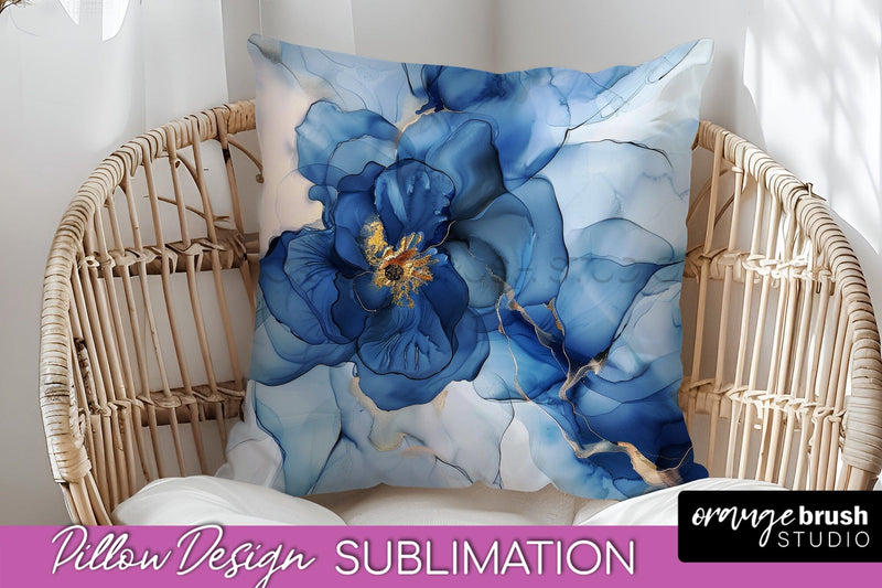 Marble Pillow Cover - Marble Texture Pillow Sublimation Sublimation OrangeBrushStudio 