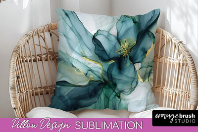 Marble Pillow Cover - Marble Texture Pillow Sublimation Sublimation OrangeBrushStudio 