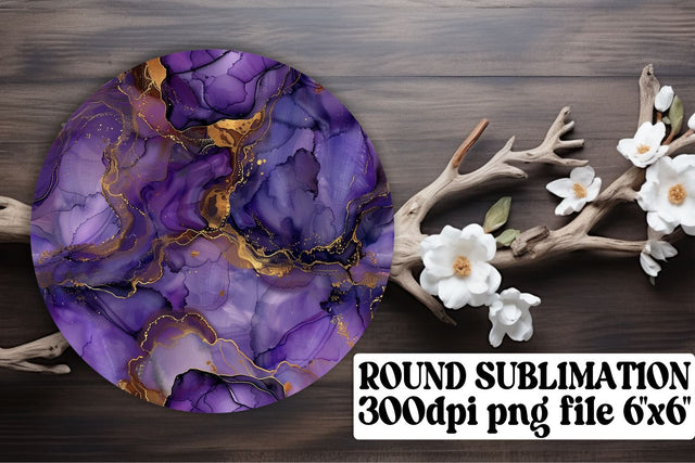 Marble Serenity Sublimation Coasters & Keychain Selection Sublimation afrosvg 