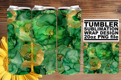 Marble Symphony Tumbler Wrap - Sublimation 20oz Sublimation afrosvg 