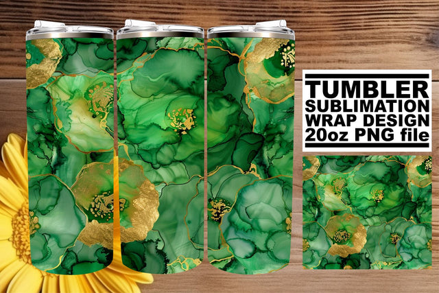 Marble Symphony Tumbler Wrap - Sublimation 20oz Sublimation afrosvg 