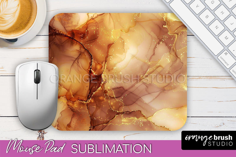 Marble Texture Mouse Pad, 3D Marble Mousepad Sublimation - So Fontsy