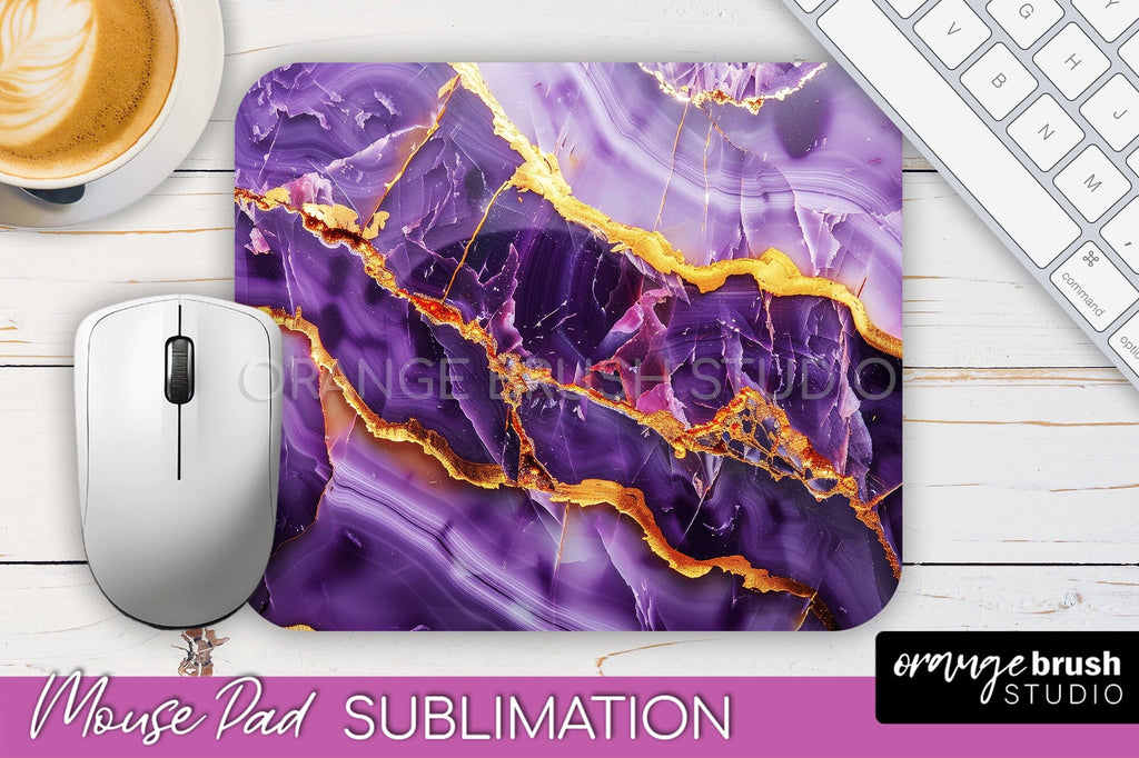 Marble Texture Mouse Pad, 3D Marble Mousepad Sublimation - So Fontsy