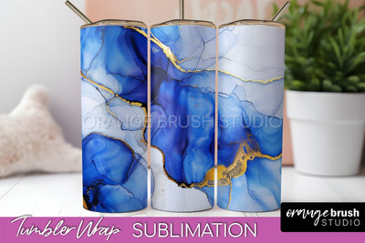 Marble Texture Tumbler Wrap, Marble Tumbler Sublimation Sublimation OrangeBrushStudio 