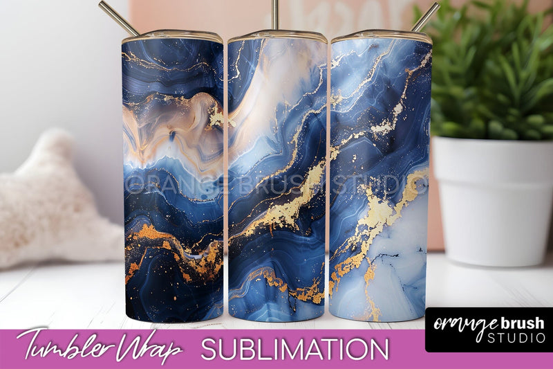 Marble Texture Tumbler Wrap, Marble Tumbler Sublimation Sublimation OrangeBrushStudio 