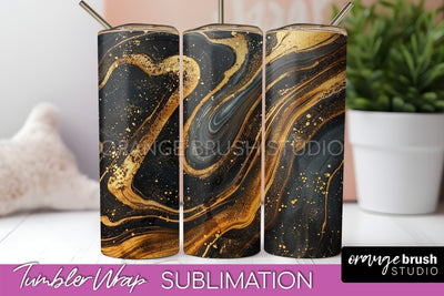 Marble Texture Tumbler Wrap, Marble Tumbler Sublimation Sublimation OrangeBrushStudio 