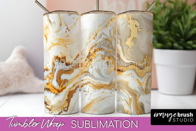 Marble Texture Tumbler Wrap, Marble Tumbler Sublimation Sublimation OrangeBrushStudio 