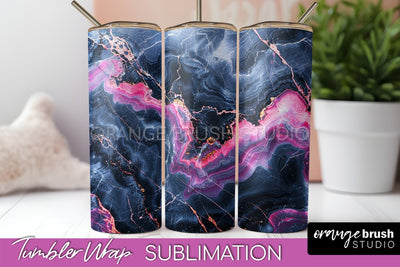 Marble Texture Tumbler Wrap, Marble Tumbler Sublimation Sublimation OrangeBrushStudio 