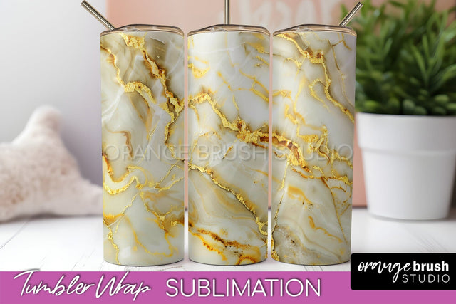 Marble Texture Tumbler Wrap, Marble Tumbler Sublimation Sublimation OrangeBrushStudio 
